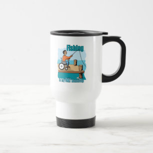 Caneca Térmica Pesca em cadeira de rodas