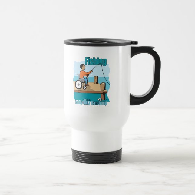 Caneca Térmica Pesca em cadeira de rodas (Direita)