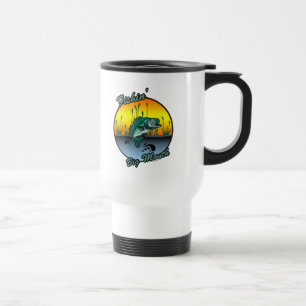 Caneca Térmica Pescando camisas grandes da pesca da boca