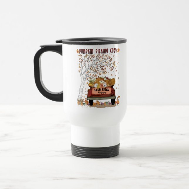 Caneca Térmica Pessoal de Abóbora (Esquerda)