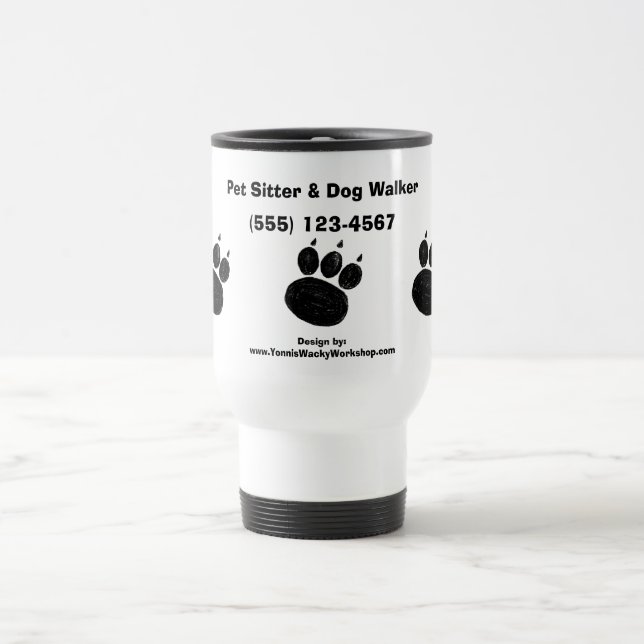 Caneca Térmica Pet Sitter & Dog Walker Pak Print (Centro)