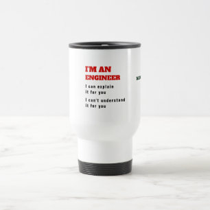 Caneca Térmica Piada de engenharia de ENGENHEIROS engraçada Expl