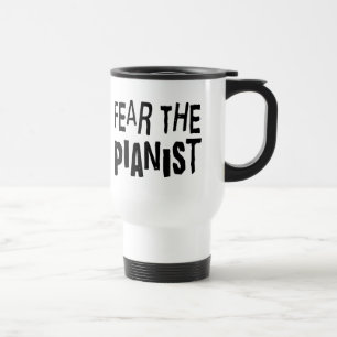 Caneca Térmica Pianista engraçado