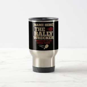Caneca Térmica Pickleball - Nome Personalizado Do Rally Wrecker