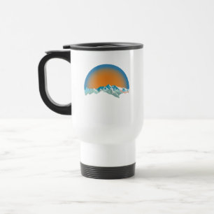 Caneca Térmica Pico de Montanha de Neve Vintage