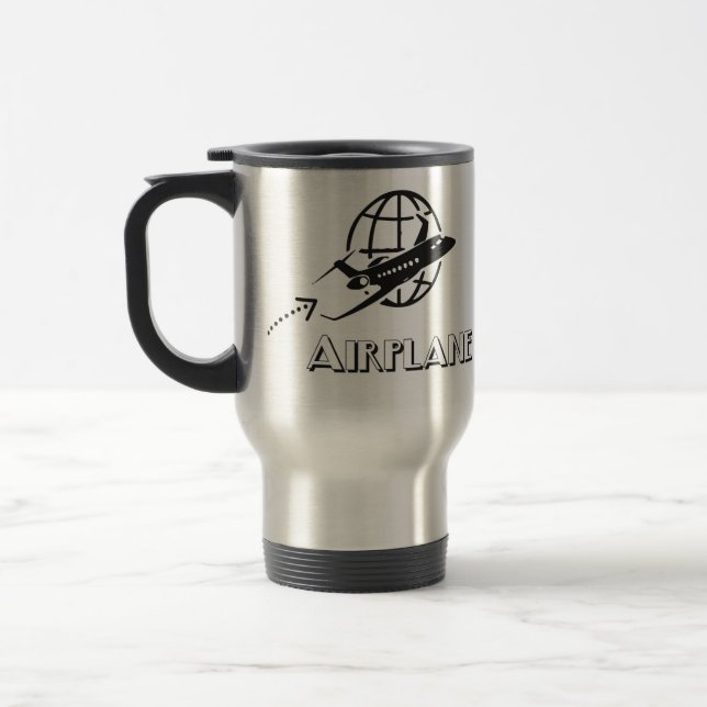 Caneca térmica- Piloto de avião (Esquerda)