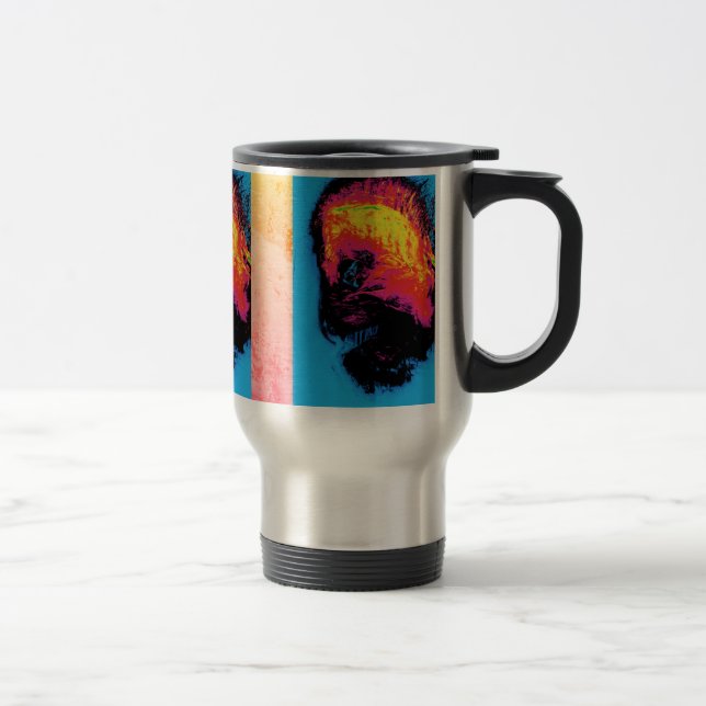 Caneca Térmica pimenta e plástico silenciadas (Direita)
