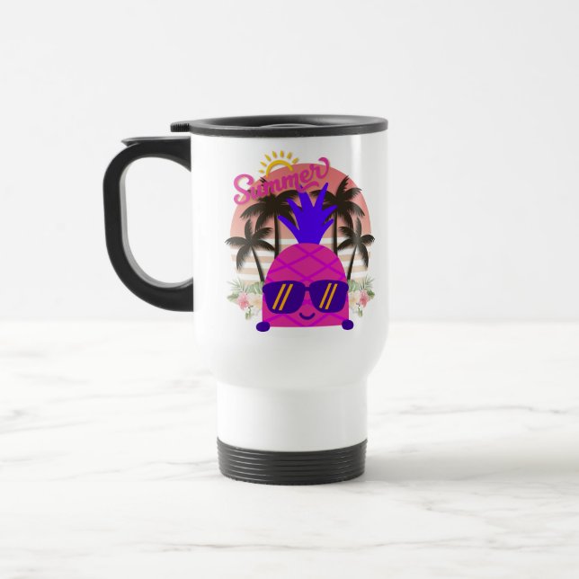 Caneca Térmica Pineapple Enjoy the Summer (Esquerda)