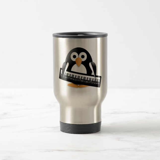 Caneca Térmica Pinguim com piano (Centro)