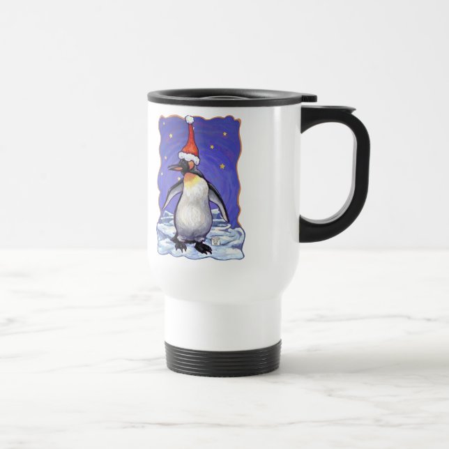 Caneca Térmica Pinguim Natal (Direita)