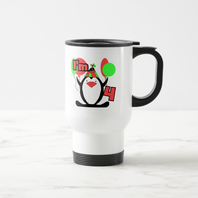 Caneca Térmica Pinguim sou 4 t shirts e presentes (Direita)
