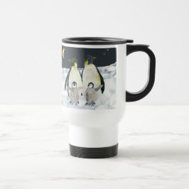 Caneca Térmica Pinguins Imperadores no inverno Antártico