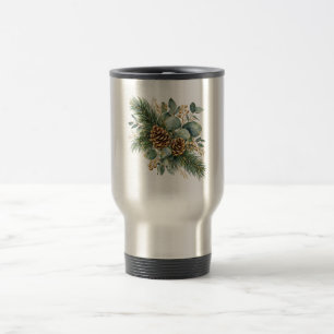 Caneca Térmica Pinheiro de Crescente de Inverno & Eucalipto