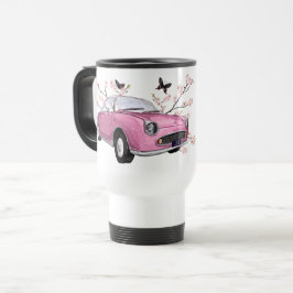 Caneca Térmica Pink Figaro travel mug - roze reisbeker
