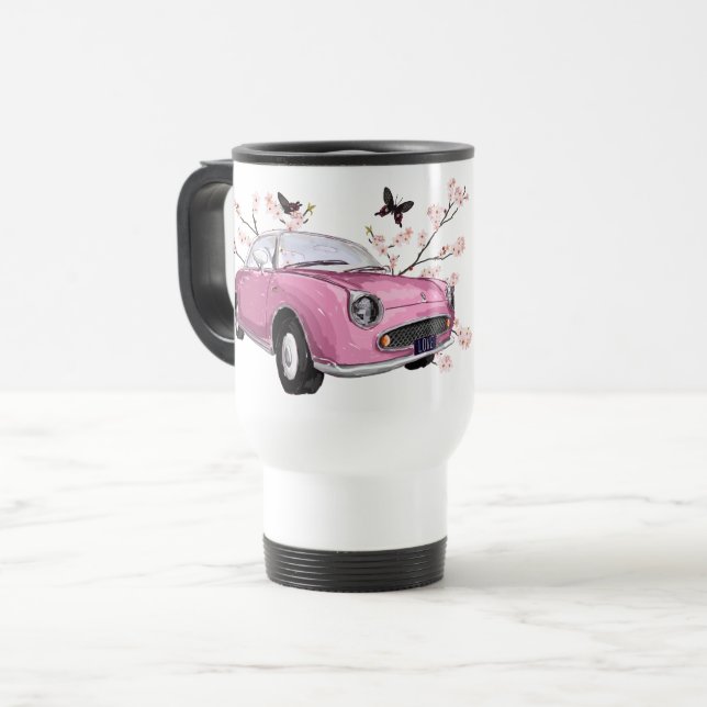 Caneca Térmica Pink Figaro travel mug - roze reisbeker (Frente Esquerda)