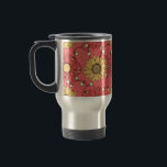Caneca Térmica Pink Sunflowers Christmas<br><div class="desc">Pink Sunflowers Christmas Travel Mug
A lovely Christmas gift,  featuring a fun design of sunflowers in pink and yellow tones,  intertwined with lights,  perfect for garden and nature lovers.</div>