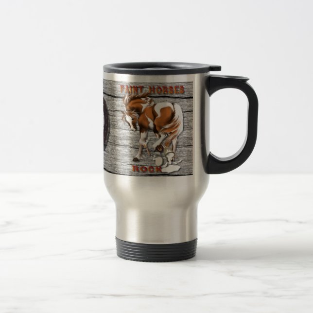 Caneca Térmica Pinte o mugsP da rocha dos cavalos (Direita)
