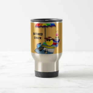 Caneca Térmica Pintinho aposentado, tão fofo,