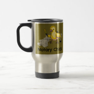 Caneca Térmica Pintinho notório com preenchimento e documentos de