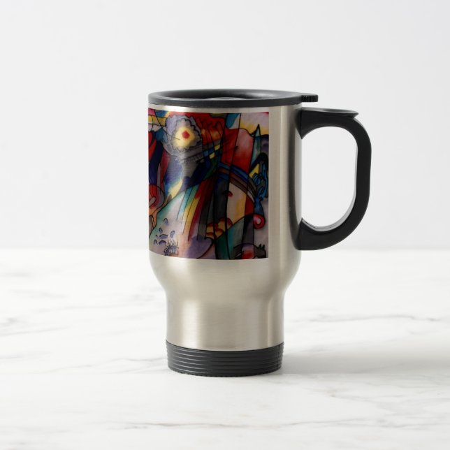 Caneca Térmica Pintura de Abstrato Kandinsky 1913 (Direita)
