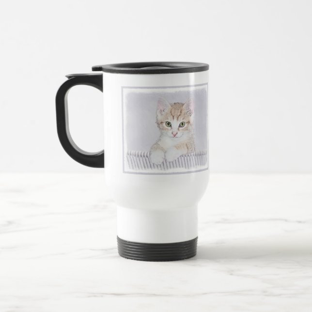 Caneca Térmica Pintura de Kitten Orange Tabby - Arte Original par (Esquerda)