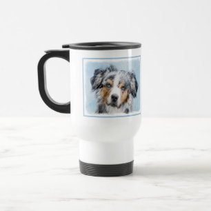 Caneca Térmica Pintura de Manchester Terrier - Arte Original de C