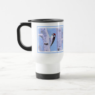 Caneca Térmica Pintura do Pica-Pau Downy - Arte Original