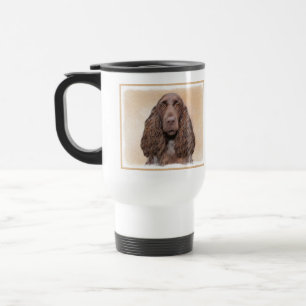 Caneca Térmica Pintura em espanhol de campo - Arte de cachorro or