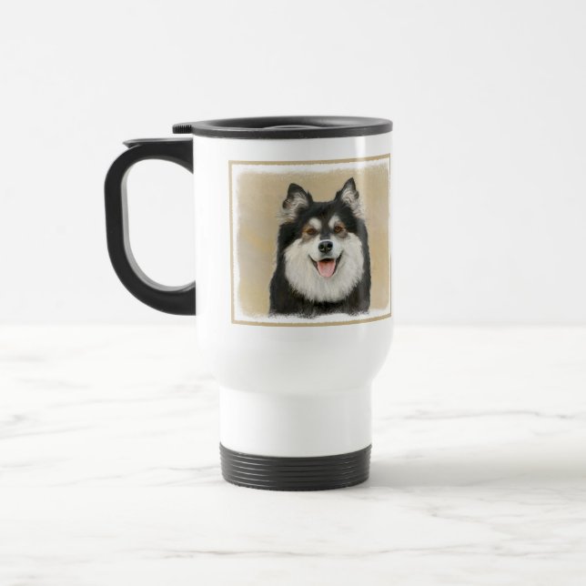 Caneca Térmica Pintura em Lapfund Finlandês - Arte Cachorra Origi (Esquerda)