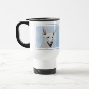 Caneca Térmica Pintura em Pastor Branco - Arte de Cachorro Origin