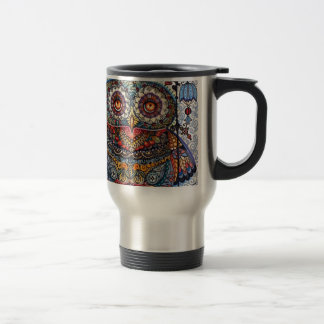Caneca Térmica Pintura gráfica mágica da coruja