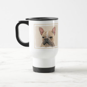 Caneca Térmica Pintura para o Bulldog Francês (Sable) - Fita Ori