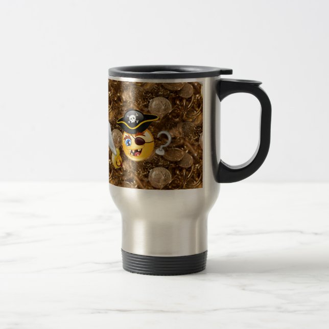Caneca Térmica pirata do tesouro emoji (Direita)