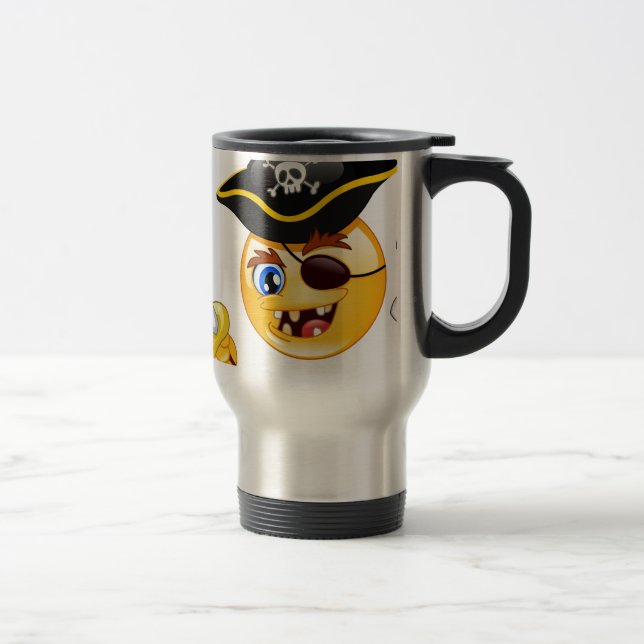 Caneca Térmica pirata emoji (Direita)