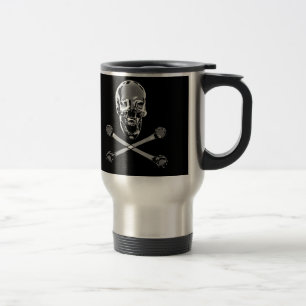 Caneca Térmica Pirata Rogers alegre do cromo