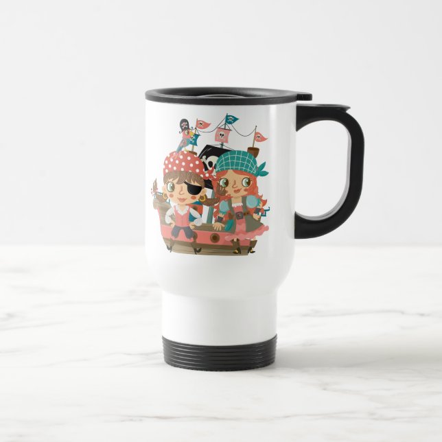 Caneca Térmica Piratas femininos (Direita)