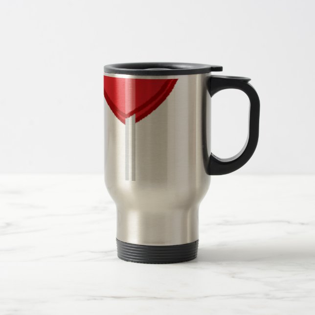 Caneca Térmica pirulito vermelho (Direita)