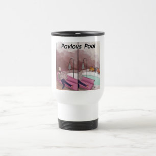 Caneca Térmica Piscina de Pavlov Cartoon Divertido