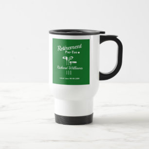 Caneca Térmica Pistas de Golfe de Aposentadoria Teto de Par