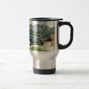Caneca Térmica Planador E Viagem De Pesca Do Alaska Bush