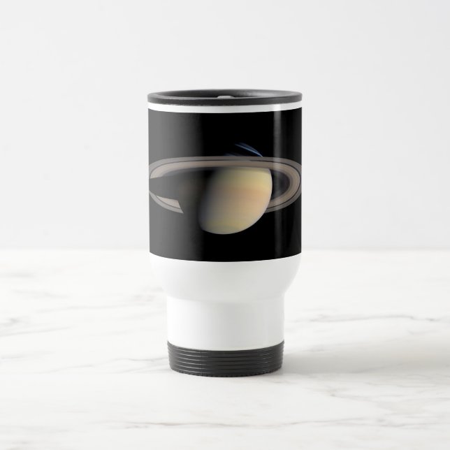 Caneca Térmica Planeta Gigante de Gás Saturno Suniluminado pela C (Centro)