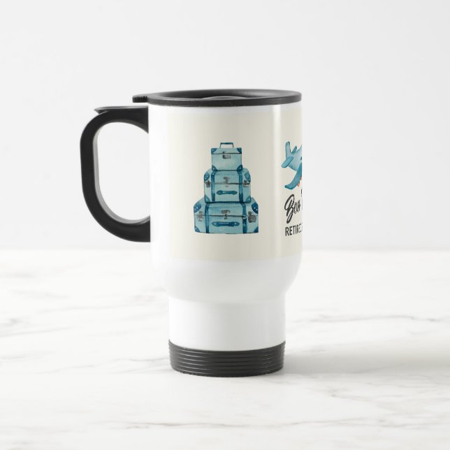 Caneca Térmica Plano de Aventura de Viagem de Aposentação de Refo (Esquerda)