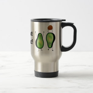 Caneca Térmica Poço engraçado do verde do handstand dos aplausos