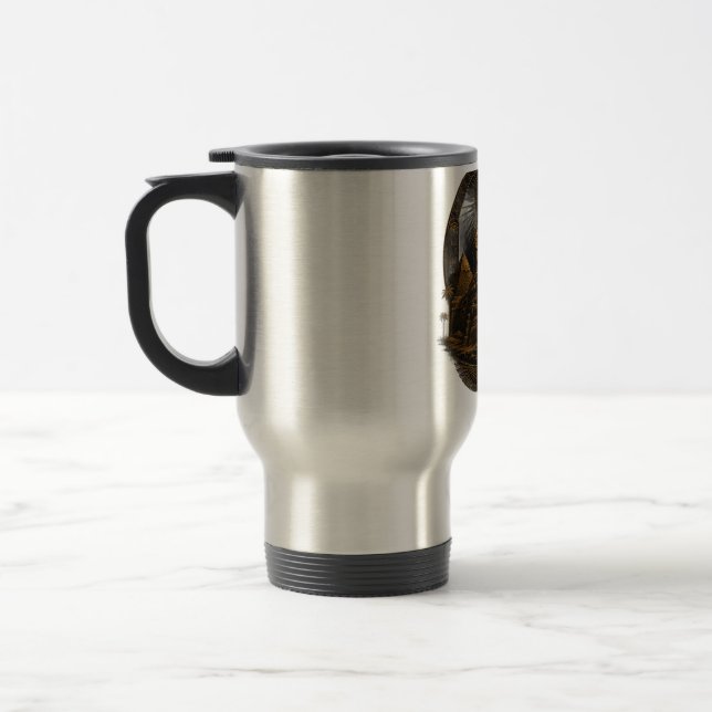 Caneca Térmica Poder Silencioso | Grande Design Esfinge Egito (Esquerda)