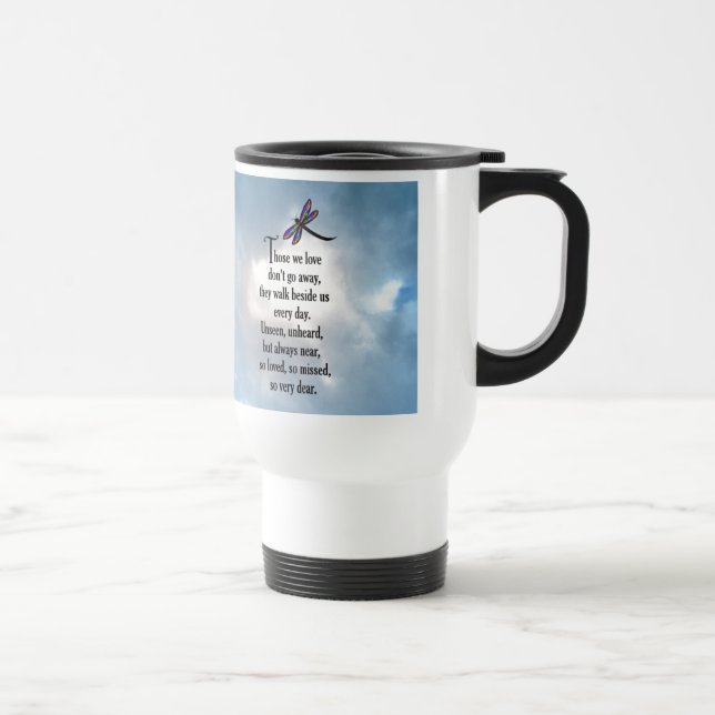 Caneca Térmica Poema "assim amado" da libélula (Direita)