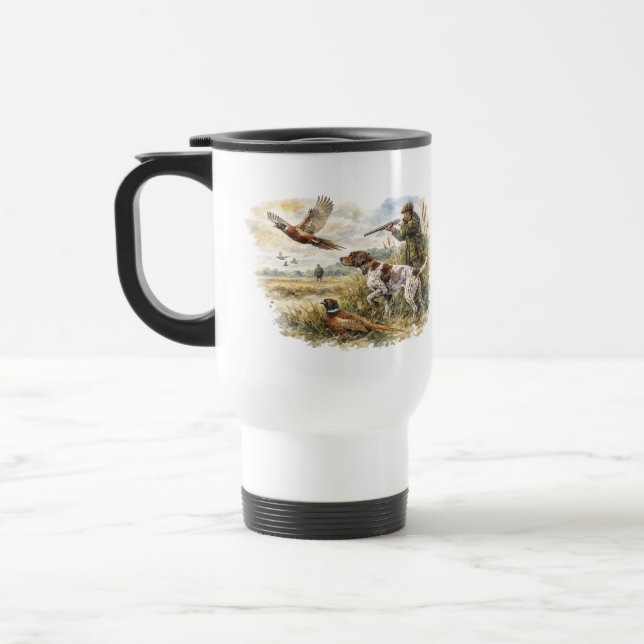 Caneca Térmica Pointer Alemão de Cabelo Curto ,caça (Esquerda)