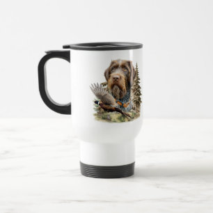 Caneca Térmica Pointer Alemão de Pelo Cabeludo