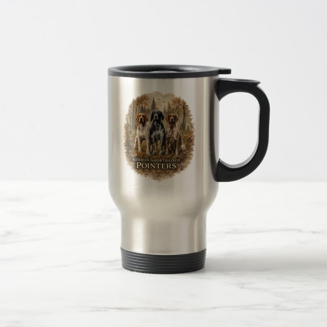 Caneca Térmica Pointer Alemão de Pelo Curto (Direita)