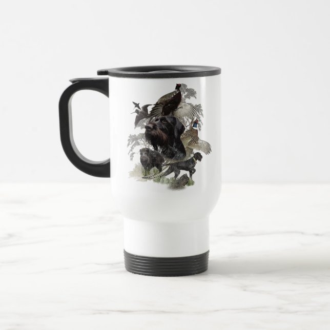 Caneca Térmica Pointer de Cabelo Raspado Alemão (Esquerda)