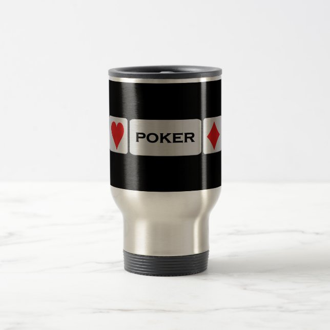 Caneca Térmica Poker mug - escolha estilo e cor (Centro)